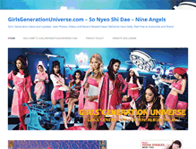 Tablet Screenshot of girlsgenerationuniverse.com